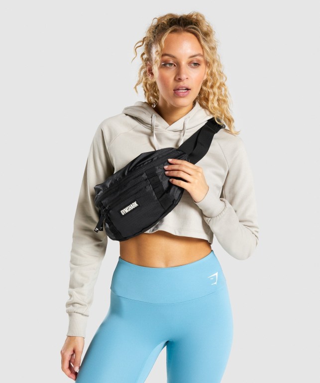 Bolsos Cruzados Gymshark GS Cross Body Negras | 9XsnHEmasvV