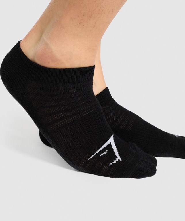 Calcetines Gymshark Ankle 3pk Negras | FUselGB6jI5