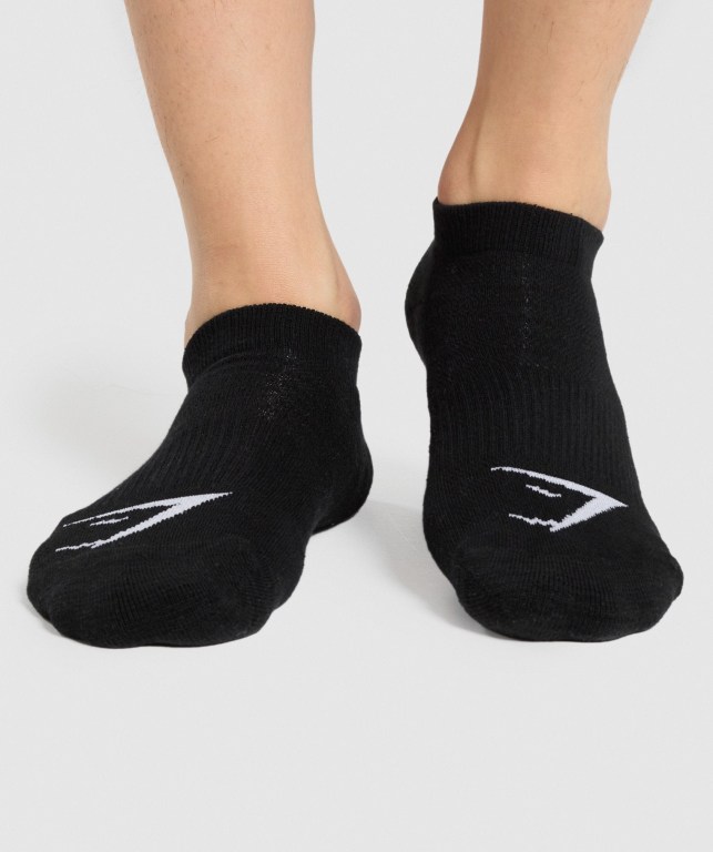 Calcetines Gymshark Ankle 3pk Negras | FUselGB6jI5