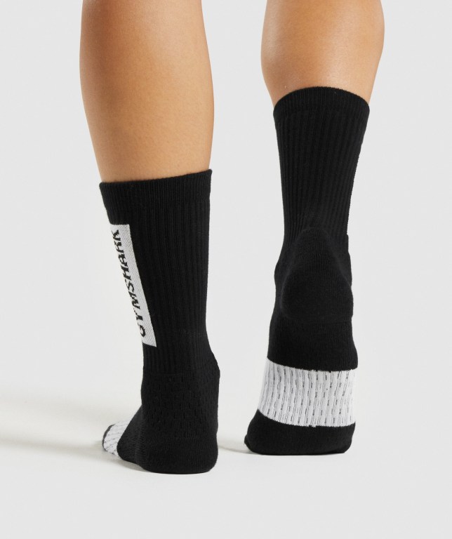 Calcetines Gymshark Premium (1pk) Negras | 5kikjtfXwdW