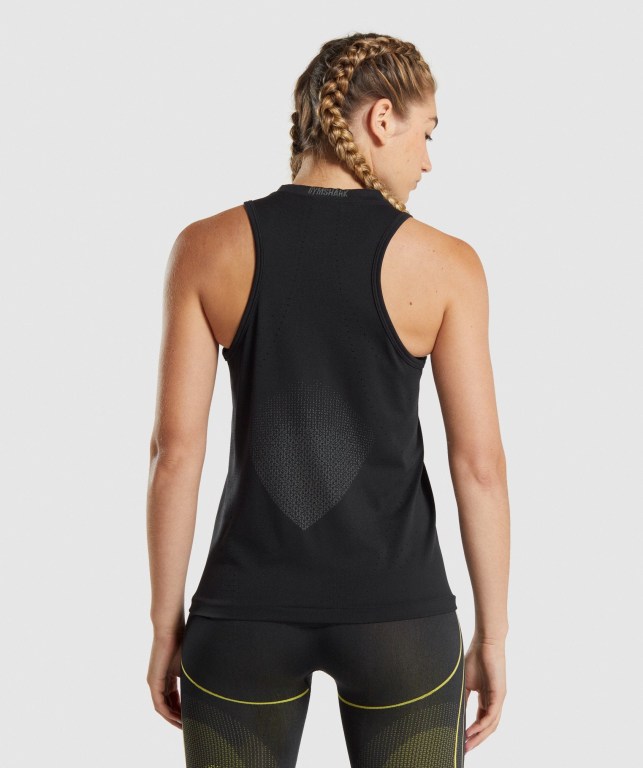 Camiseta Sin Mangas Running Gymshark Apex Seamless Negras | BfTVCxwNAMQ