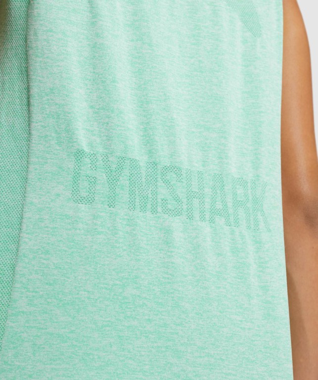 Camiseta Sin Mangas Running Gymshark Flex Loose Top Verde | 6X5vLdwDonj