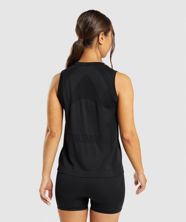 Camiseta Sin Mangas Running Gymshark Flex Loose Top Negras | MNUvvRNTn7e