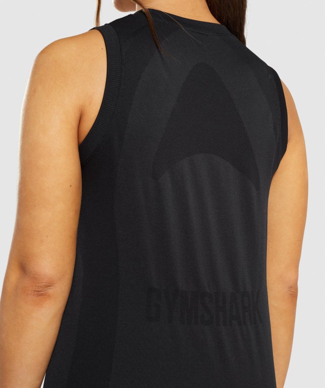 Camiseta Sin Mangas Running Gymshark Flex Loose Top Negras | MNUvvRNTn7e