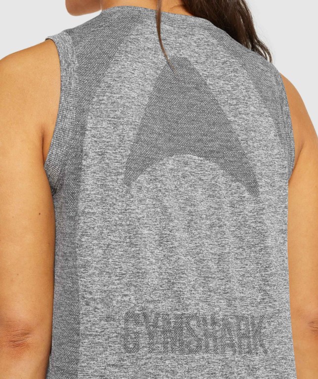 Camiseta Sin Mangas Running Gymshark Flex Loose Top Gris | ULwdtg2cPMC