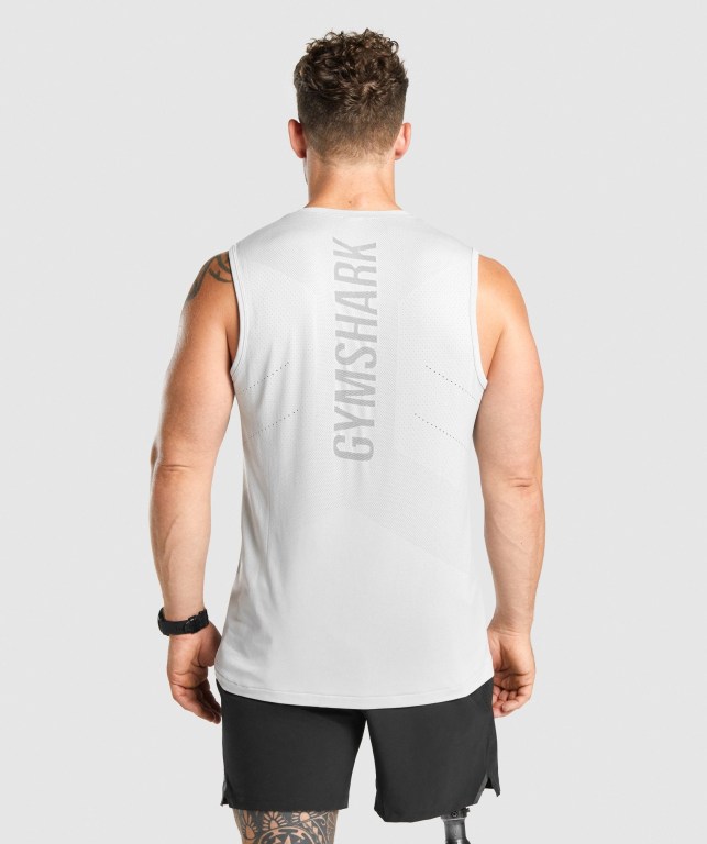 Camiseta Tirantes Gymshark Apex Seamless Gris Claro | oem8vgtJ3na