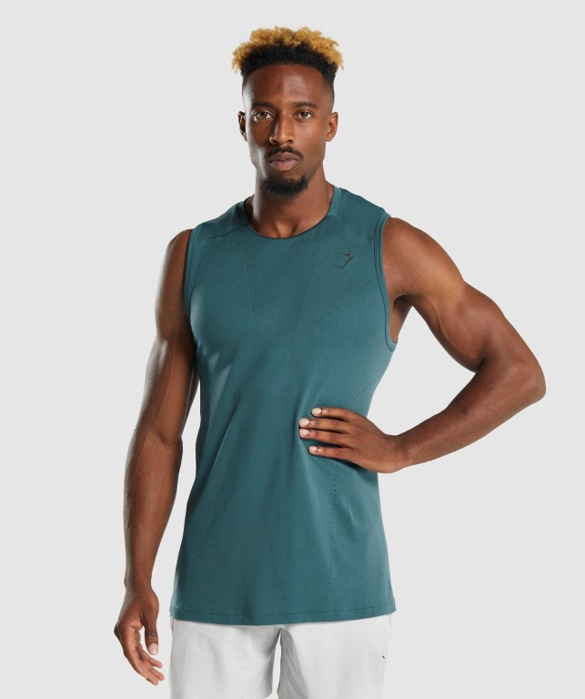 Camiseta Tirantes Gymshark Apex Turquesa | ZPOSzXY33HB