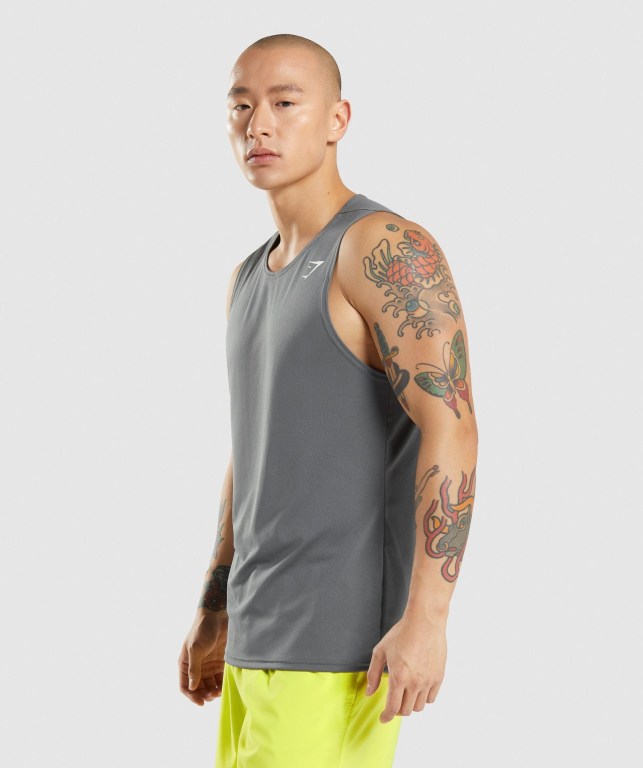 Camiseta Tirantes Gymshark Arrival Gris | DHarzu5wtV8