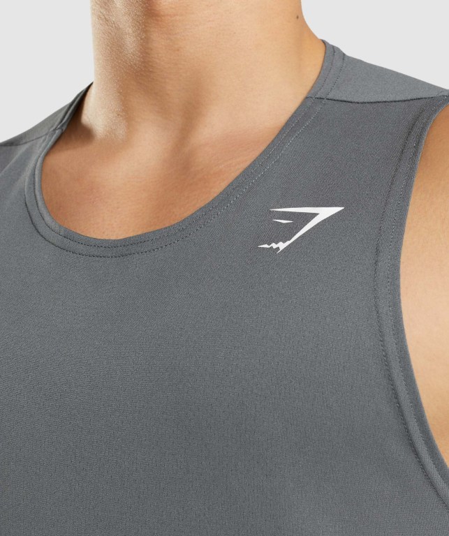 Camiseta Tirantes Gymshark Arrival Gris | DHarzu5wtV8