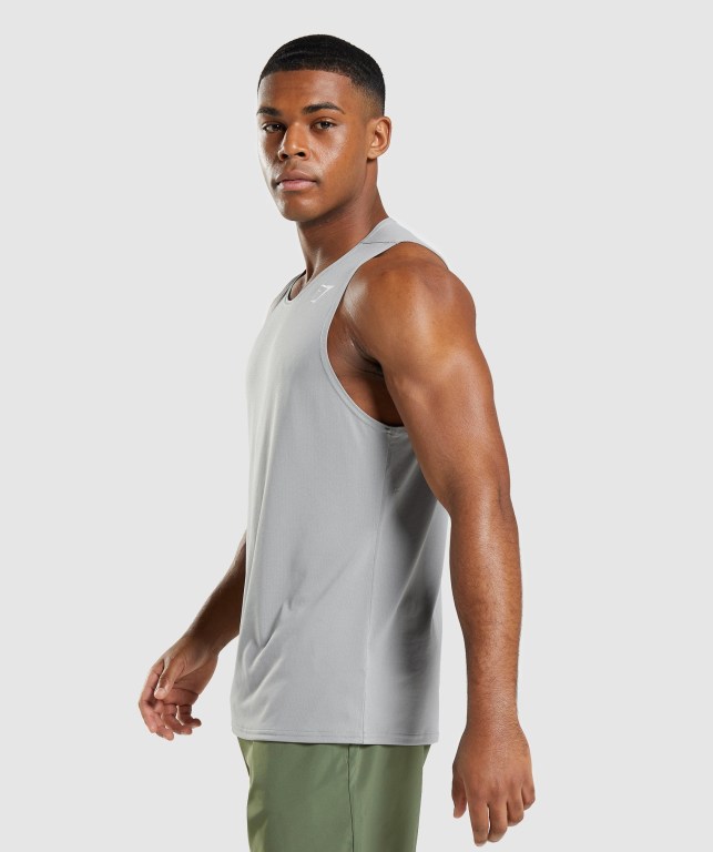 Camiseta Tirantes Gymshark Arrival Gris | XXYGwuc78yY