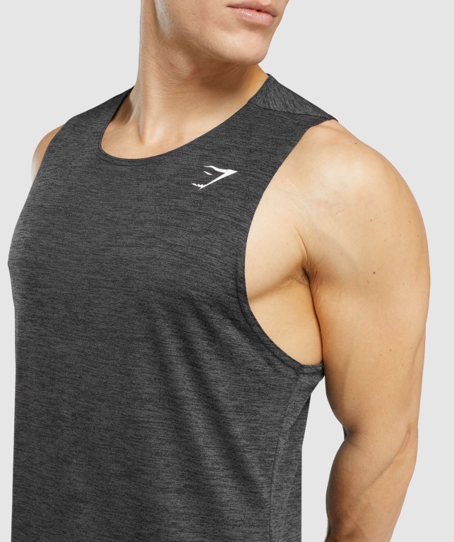 Camiseta Tirantes Gymshark Arrival Marl Negras | S7wmP1Ky8iq