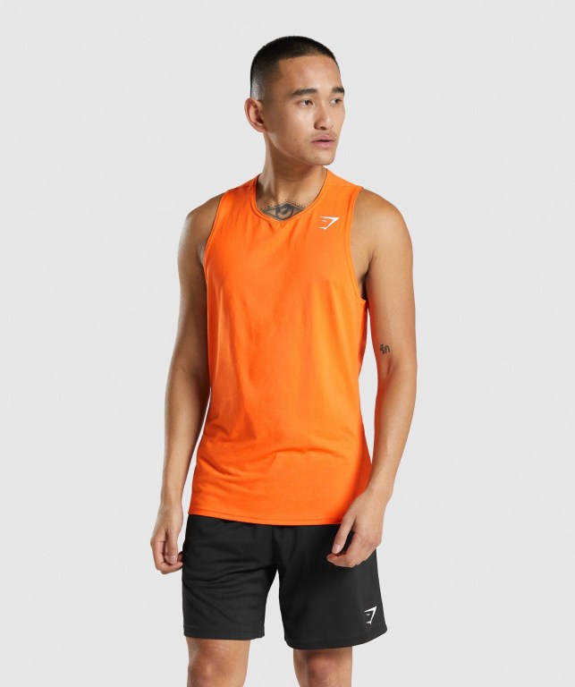 Camiseta Tirantes Gymshark Arrival Naranjas | tmGnsMVz4pm