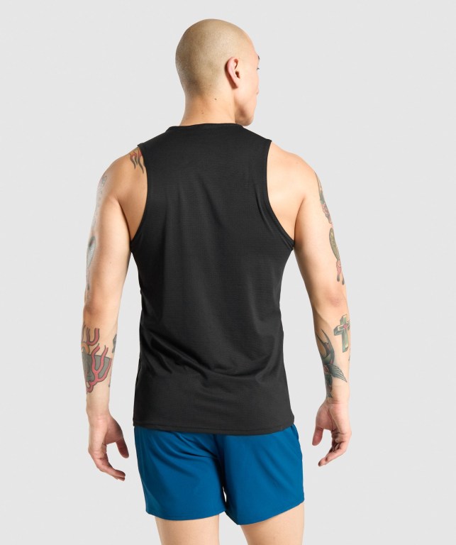 Camiseta Tirantes Gymshark Arrival Negras | 5cYtL9Z5Wna