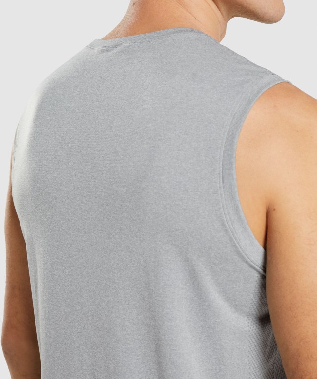 Camiseta Tirantes Gymshark Arrival Seamless Gris | IswU7es41Qy