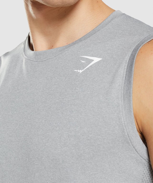 Camiseta Tirantes Gymshark Arrival Seamless Gris | IswU7es41Qy