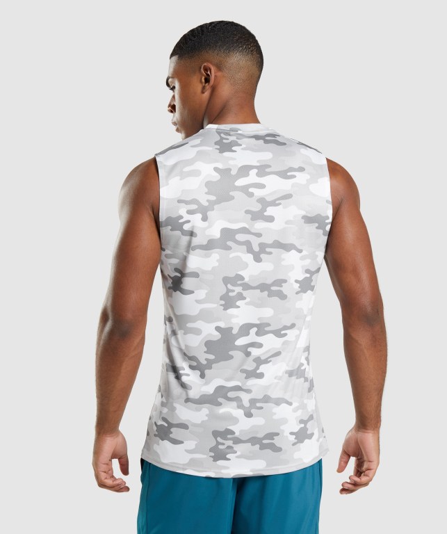 Camiseta Tirantes Gymshark Arrival Sin Manga Gris Claro | CsoOeRAap7b