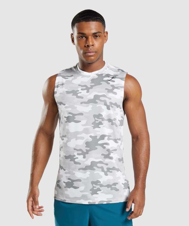 Camiseta Tirantes Gymshark Arrival Sin Manga Gris Claro | CsoOeRAap7b