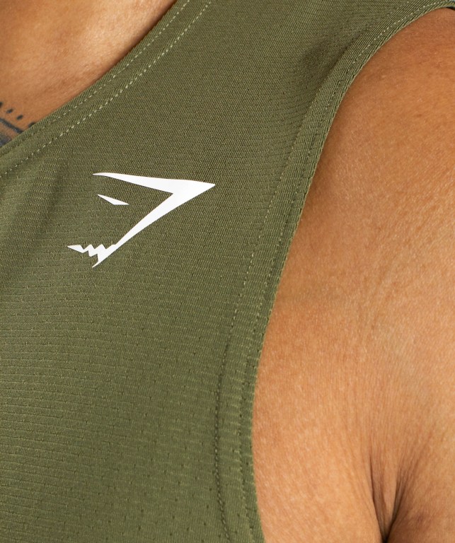 Camiseta Tirantes Gymshark Arrival Verde Oscuro | WHwt8FxJXAk