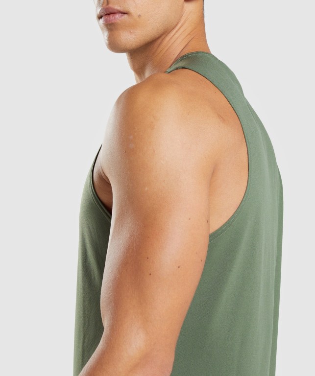 Camiseta Tirantes Gymshark Arrival Verde Oliva | wqFlJYaroUo