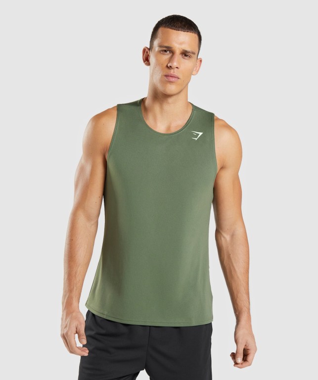 Camiseta Tirantes Gymshark Arrival Verde Oliva | wqFlJYaroUo