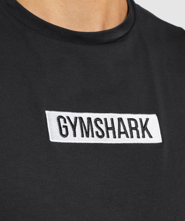 Camiseta Tirantes Gymshark Central Drop Arm Negras | SZTMGu2bOiR