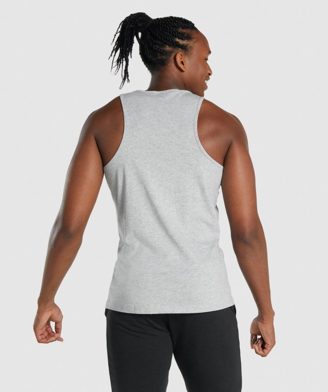 Camiseta Tirantes Gymshark Critical 2.0 Gris Claro | 617q8etWrE5