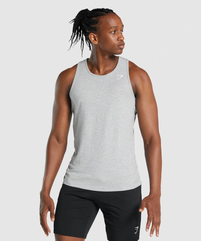 Camiseta Tirantes Gymshark Critical 2.0 Gris Claro | 617q8etWrE5