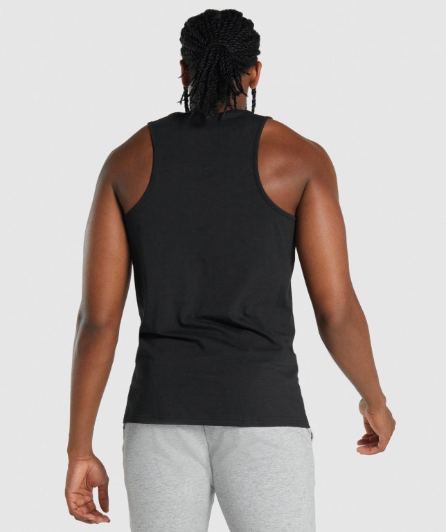 Camiseta Tirantes Gymshark Critical 2.0 Negras | H9qHNwnFvth