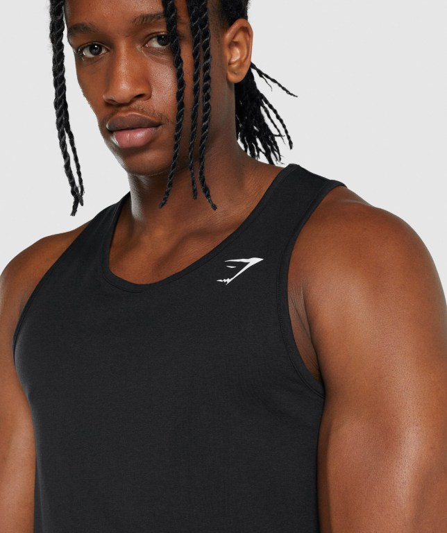 Camiseta Tirantes Gymshark Critical 2.0 Negras | H9qHNwnFvth