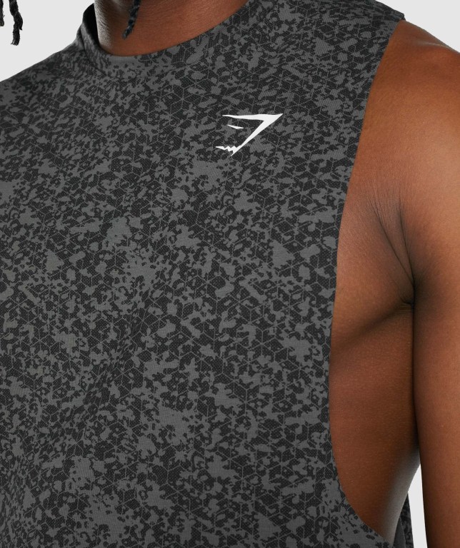 Camiseta Tirantes Gymshark Critical 2.0 Drop Arm Gris | Jt7JFCoYBdN