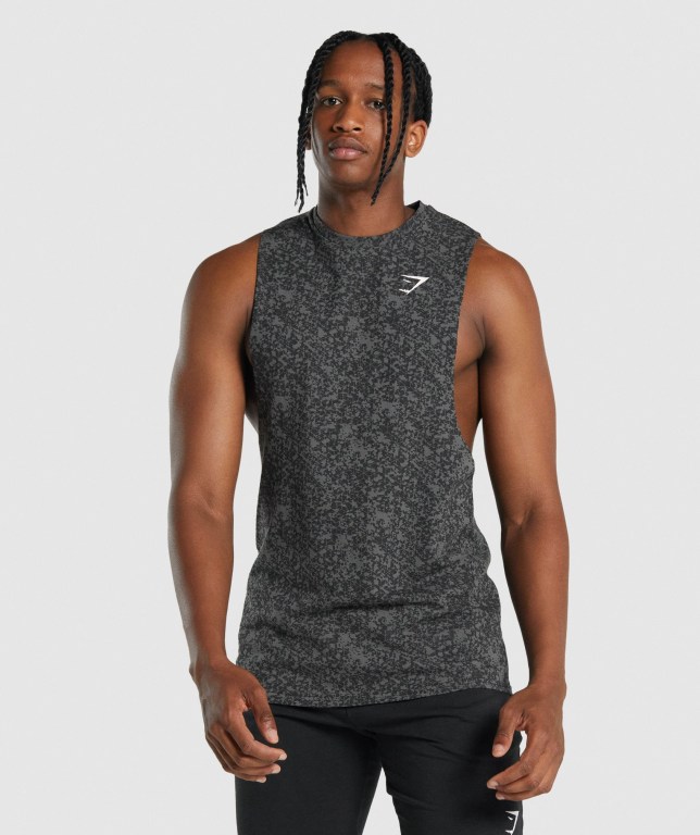 Camiseta Tirantes Gymshark Critical 2.0 Drop Arm Gris | Jt7JFCoYBdN