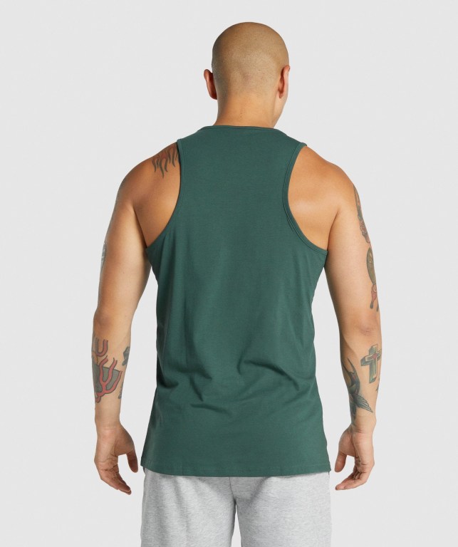 Camiseta Tirantes Gymshark Critical 2.0 Verde Oscuro | KNVFQuaQcxa