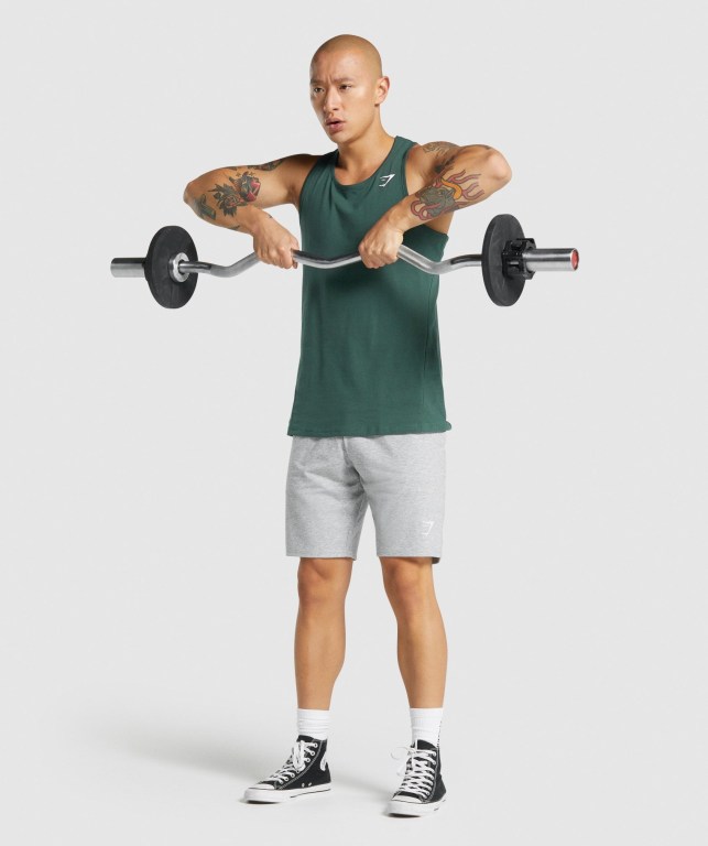 Camiseta Tirantes Gymshark Critical 2.0 Verde Oscuro | KNVFQuaQcxa