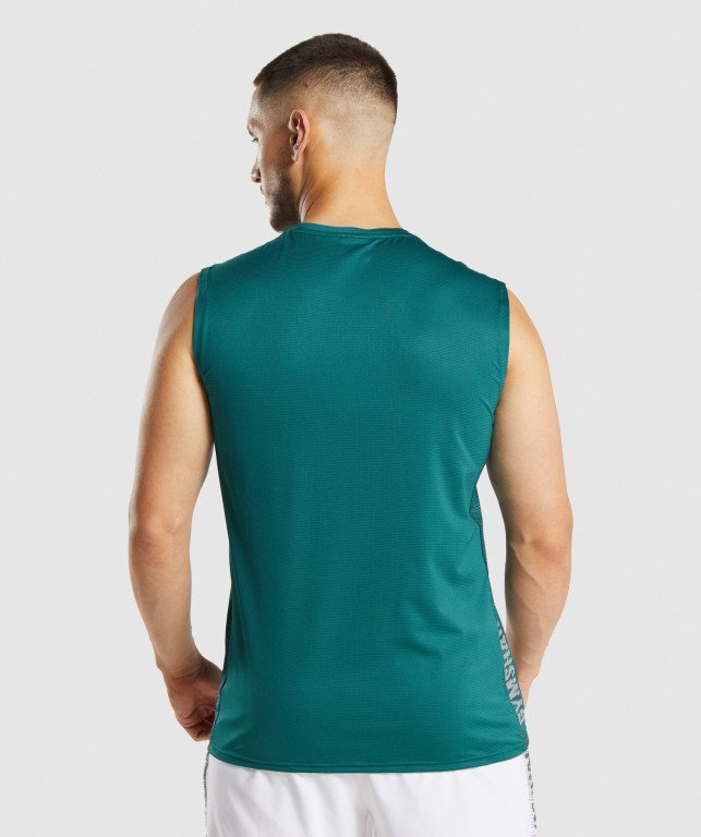 Camiseta Tirantes Gymshark Deporte Turquesa | qgbcZW8w5AI