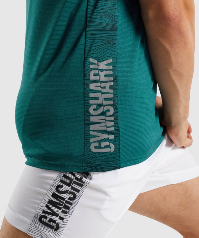 Camiseta Tirantes Gymshark Deporte Turquesa | qgbcZW8w5AI