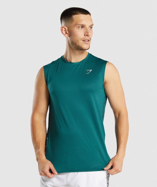 Camiseta Tirantes Gymshark Deporte Turquesa | qgbcZW8w5AI