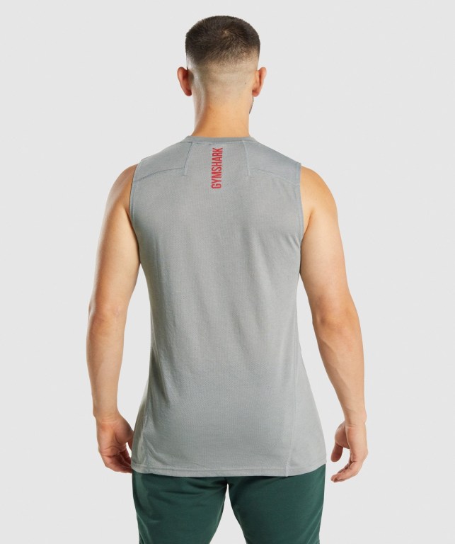 Camiseta Tirantes Gymshark Hyper Power Gris | SSfBKAOS6Xy