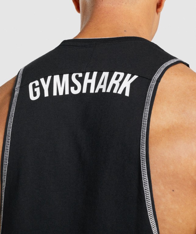 Camiseta Tirantes Gymshark Recess Negras | hKgVCYvfumD