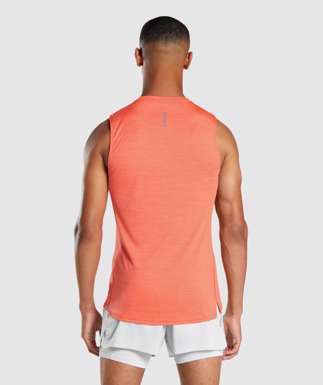 Camiseta Tirantes Gymshark Speed Naranjas | 6NFStmBguhW