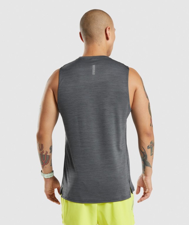 Camiseta Tirantes Gymshark Speed Negras Gris | oYsHHV9X4uT