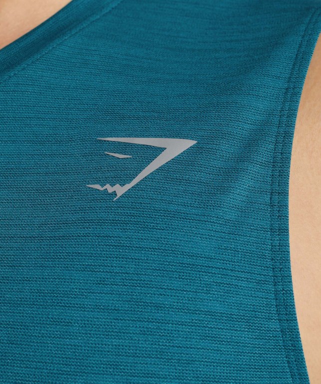 Camiseta Tirantes Gymshark Speed Turquesa Turquesa | Q4dGfDoXWxX