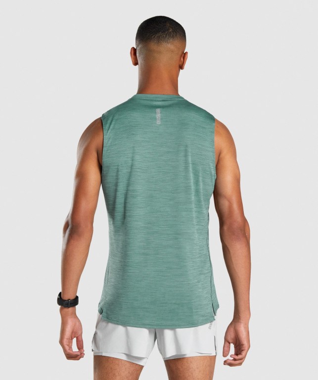 Camiseta Tirantes Gymshark Speed Verde Oscuro | DZNzfOuKpzT