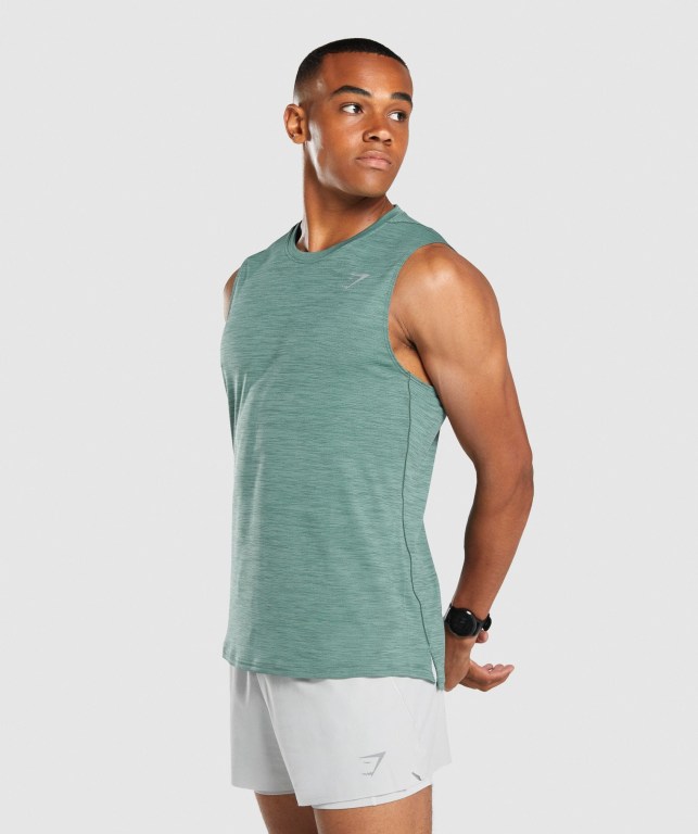 Camiseta Tirantes Gymshark Speed Verde Oscuro | DZNzfOuKpzT