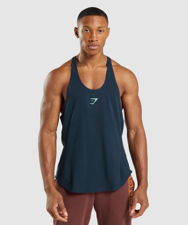 Chalecos Gymshark Bold Azul Marino | W9QbvWNUSGk