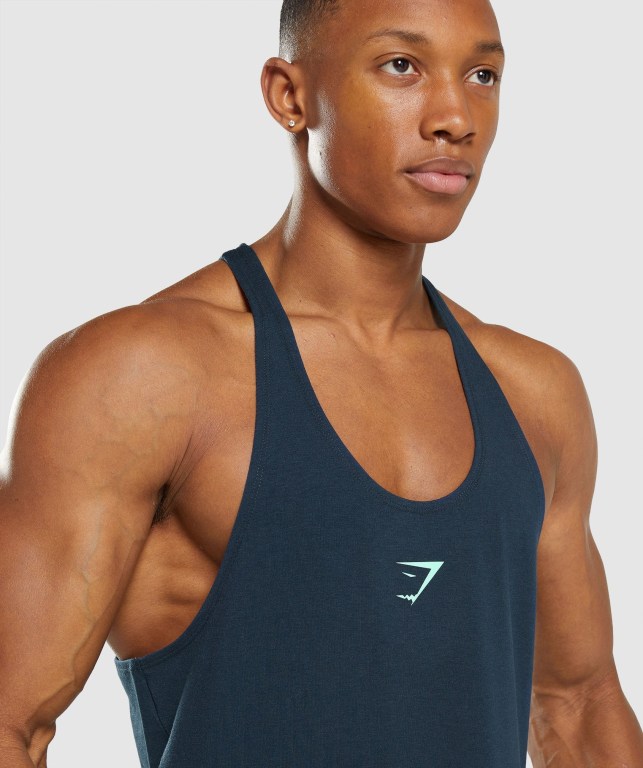 Chalecos Gymshark Bold Azul Marino | W9QbvWNUSGk