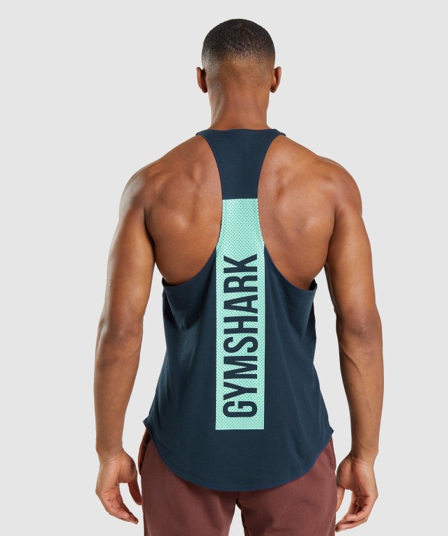 Chalecos Gymshark Bold Azul Marino | W9QbvWNUSGk