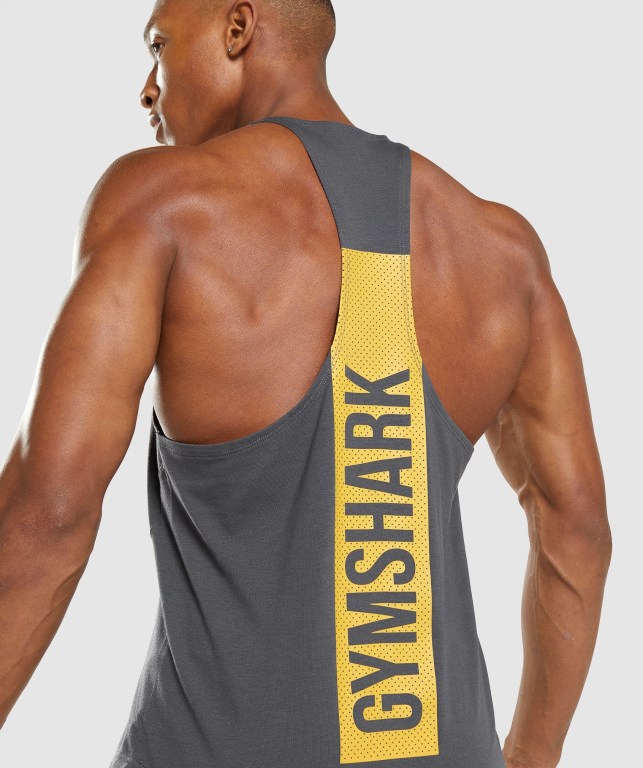 Chalecos Gymshark Bold Negras Gris | 7Mxnraw7rWs