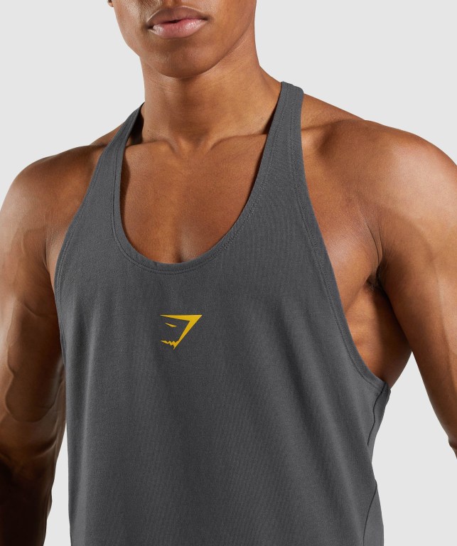 Chalecos Gymshark Bold Negras Gris | 7Mxnraw7rWs