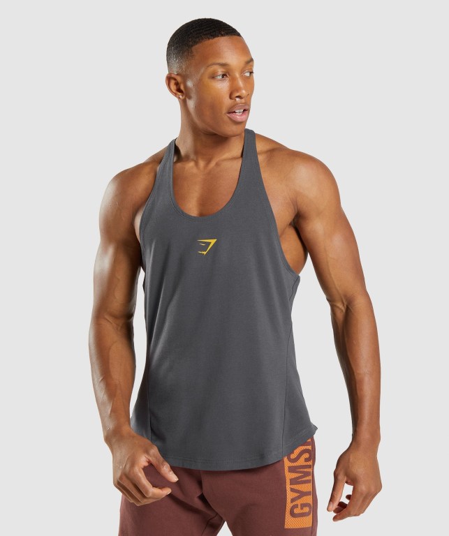 Chalecos Gymshark Bold Negras Gris | 7Mxnraw7rWs