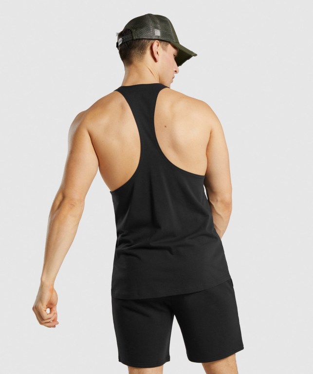 Chalecos Gymshark Legacy Negras Blancas | f16QZWoB87Q